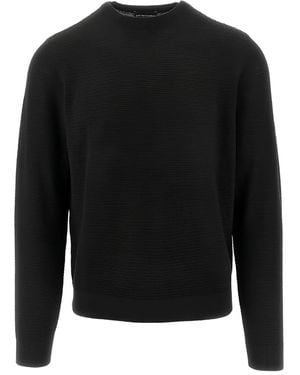 Emporio Armani Ribbed Sweater - Black
