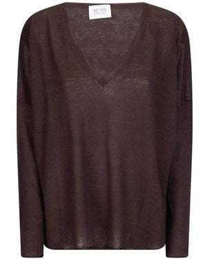 Be You V-Neck Top - Brown