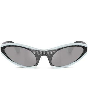 Alain Mikli Sonnenbrille Mit Ovalem Gestell - Grau