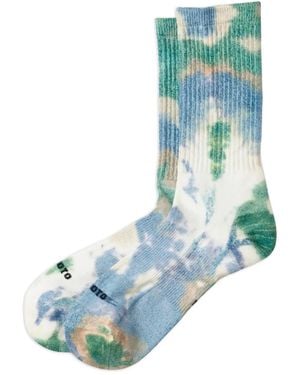 RoToTo Tie-Dye Socks - Blue