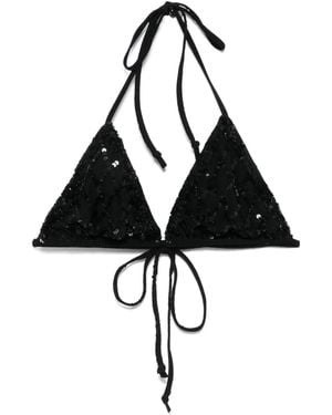 P.A.R.O.S.H. Bikinitop Met Kleurverloop - Zwart