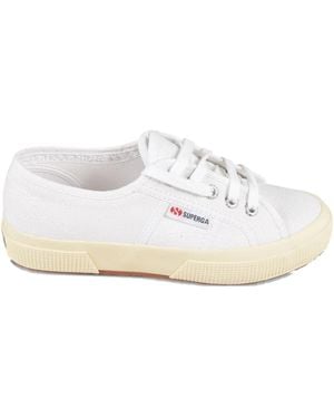 Superga Lace-Up Canvas Sneakers - White