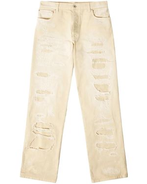 Heron Preston Halbhohe Straight-Leg-Jeans - Natur