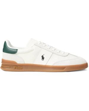 Polo Ralph Lauren Bedford Leather Trainers - White