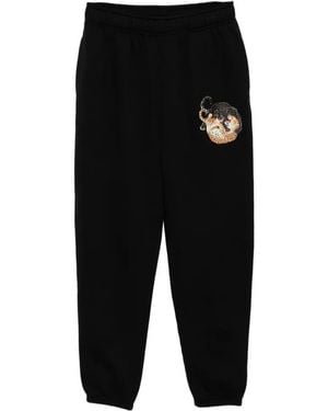 Melt Graphic-Print Track Trousers - Black