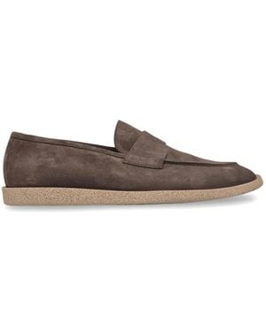 Neil Barrett Suede Slip-On Loafers - Brown