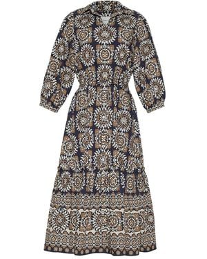Cara Cara Vestido midi con capas escalonadas - Gris
