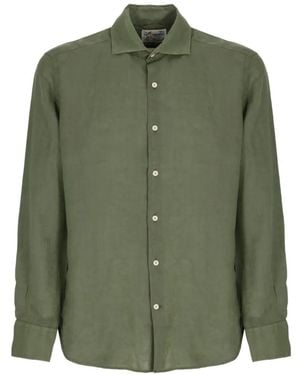 MC2 Saint Barth Pamplona Linen Shirt - Green
