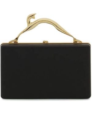 Lanvin Cat-Handle Clutch Bag - Black