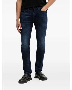 HUGO Logo-Patch Denim Jeans - Blue