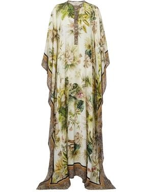 Elie Saab Savannah Printed Chiffon Kaftan - Multicolor