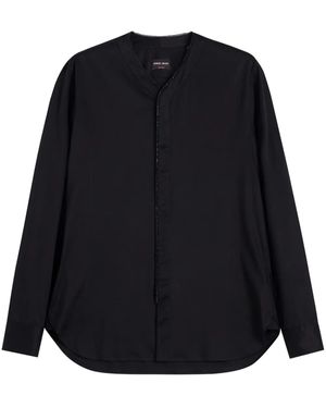 Giorgio Armani Rhinestone-Embellished Shirt - Black