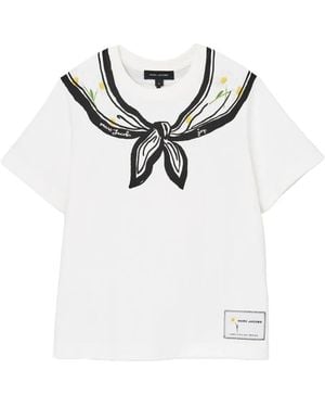 Marc Jacobs Scarf-Print Tee - White