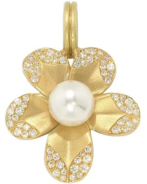 Irene Neuwirth 18K Diamond Pearl Pendant - Metallic
