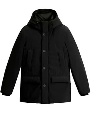 Woolrich Cloud Hooded Padded Jacket - Black