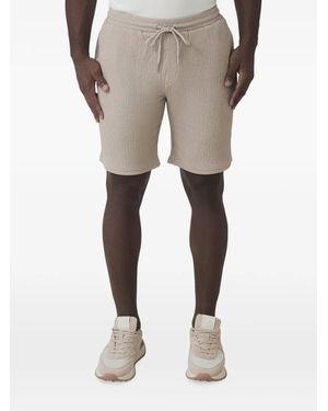 Mauvais Eivissa Textured Drawstring Shorts - Natural