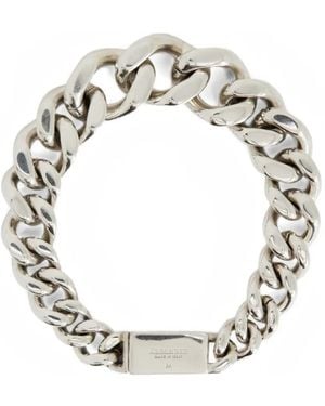 Jil Sander Klassisches Panzerkettenarmband - Mettallic