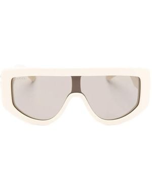 Gucci Oversized-Frame Lgo Sunglasses - Pink