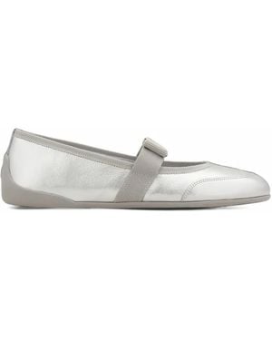 Ferragamo Sporty Ballet Flat - White