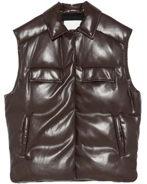 Nanushka Padded Pocket Gillet - Brown