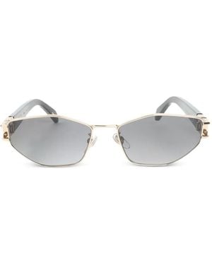 Chopard Geometric Metal Sunglasses - White