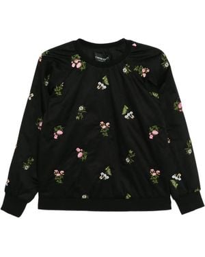 Cynthia Rowley Embroidered Sweatshirt - Black