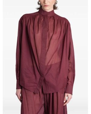 ANDAMANE Rania Oversized Shirt - Red