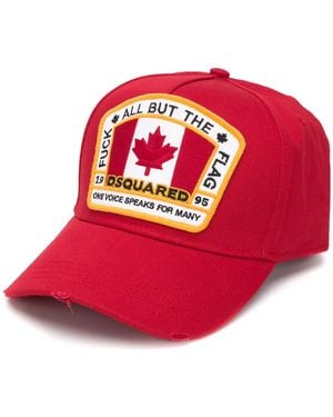 DSquared² D2 Patch Baseball Cap - Red