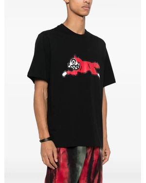 ICECREAM Running Dog Cotton T-Shirt - Red