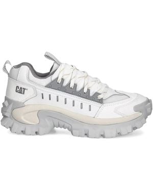 Caterpillar Intruder Lace-Up Chunky Sneakers - White