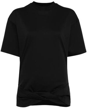 Off-White c/o Virgil Abloh Arrows-Embroidery Cotton T-Shirt - Black
