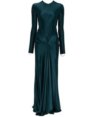 Victoria Beckham Vestido largo con aberturas - Verde