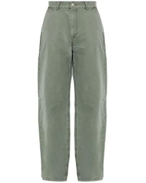 MISBHV Logo-Plaque Straight-Cut Pants - Green