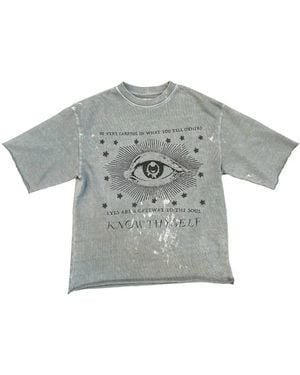 Astrum T-Shirt Met Grafische Print - Grijs