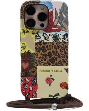 Bimba Y Lola Iphone 15 Pro Patchwork Phone Case - Brown