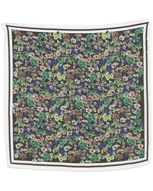 Marc O' Polo Floral-Print Square Scarf - Green