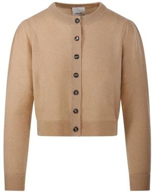 Allude Cardigan Con Maniche A Palloncino - Neutro