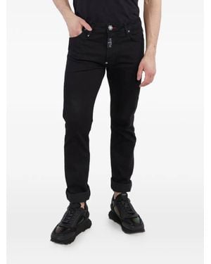 Philipp Plein Logo Pants - Black