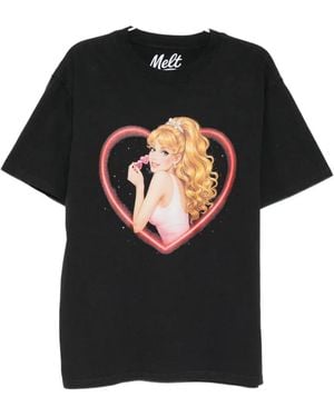 Melt Graphic-Print T-Shirt - Black