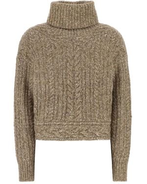 Isabel Marant Pull En Maille Torsadée - Neutre