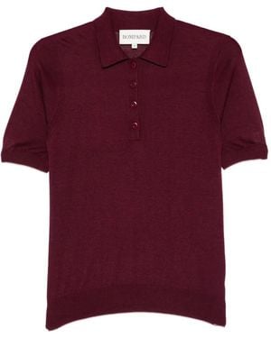 Bompard Buttoned Short-Sleeve Polo Shirt - Red