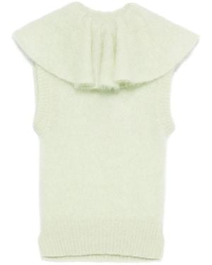 Viktor & Rolf Ruffled Volant Vest - Blue