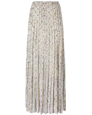 Missoni Sequin-Embellishment Pleated Maxi Skirt - White