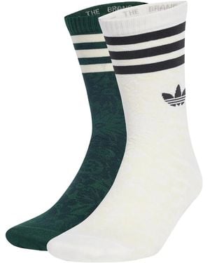 adidas フローラル 靴下セット - ブルー