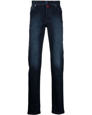 Kiton Straight-Leg Denim Jeans - Blue