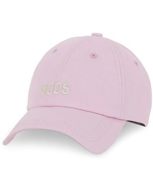 Gcds Logo-Detail Cotton Baseball Cap - Pink