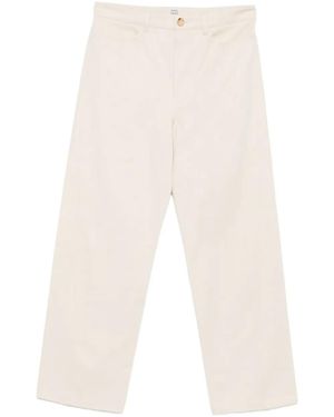 TOTEME Organic cotton trousers - Weiß