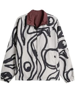 by Parra Freak Scene Reversible Jacket - White