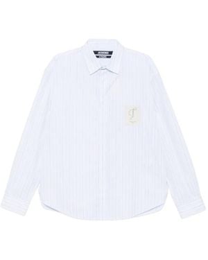Jacquemus Mini Stripe Logo Shirt For - White