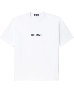 Comme des Garçons ロゴ Tシャツ - ホワイト